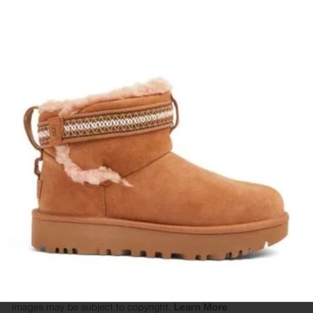UGG Brown Shearling Ankle Boots